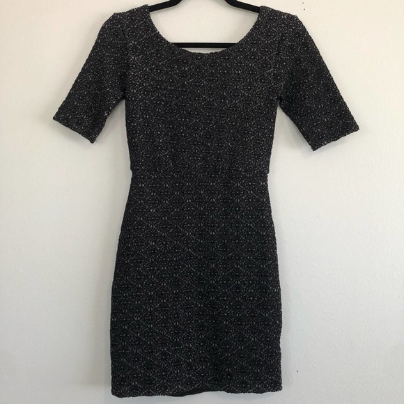 Free People Mini Textured Black Dress Size XS - Picture 1 of 6